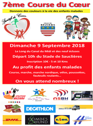 Tract pour la 7ème Course du coeur